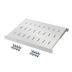Polica dubine 400mm za rek 19″ BELA veće nosivosti Polica dubine 400mm za rek 19″ BELA veće nosivosti